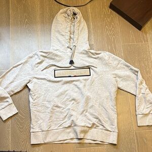 Moncler Light Gray Logo Hoodie